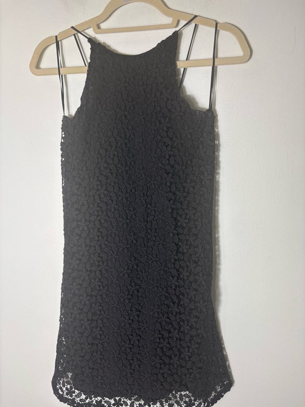 Zara Black Half Black Mini Dress Sz XS